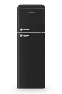 Vintage 2-door refrigerator 302 L Matt Black