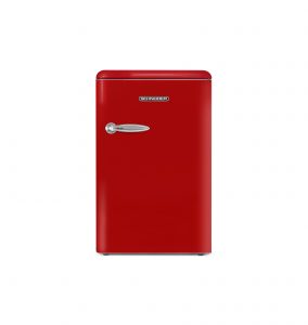 Vintage table-top refrigerator 109 L Red