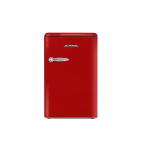 Vintage table-top refrigerator 109 L Red