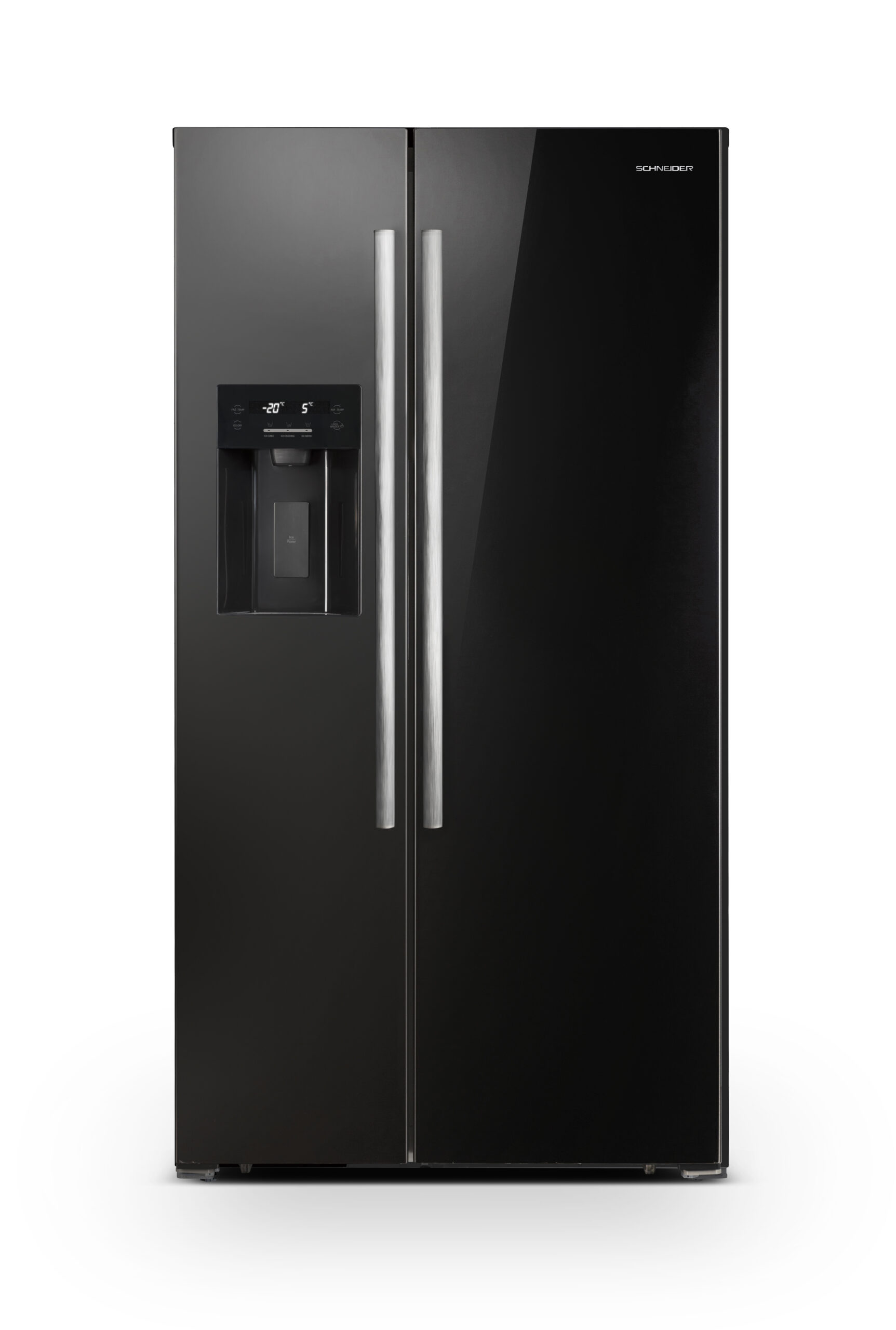 Réfrigérateur américain No Frost 556 L verre noir - SCUS550NFGLB