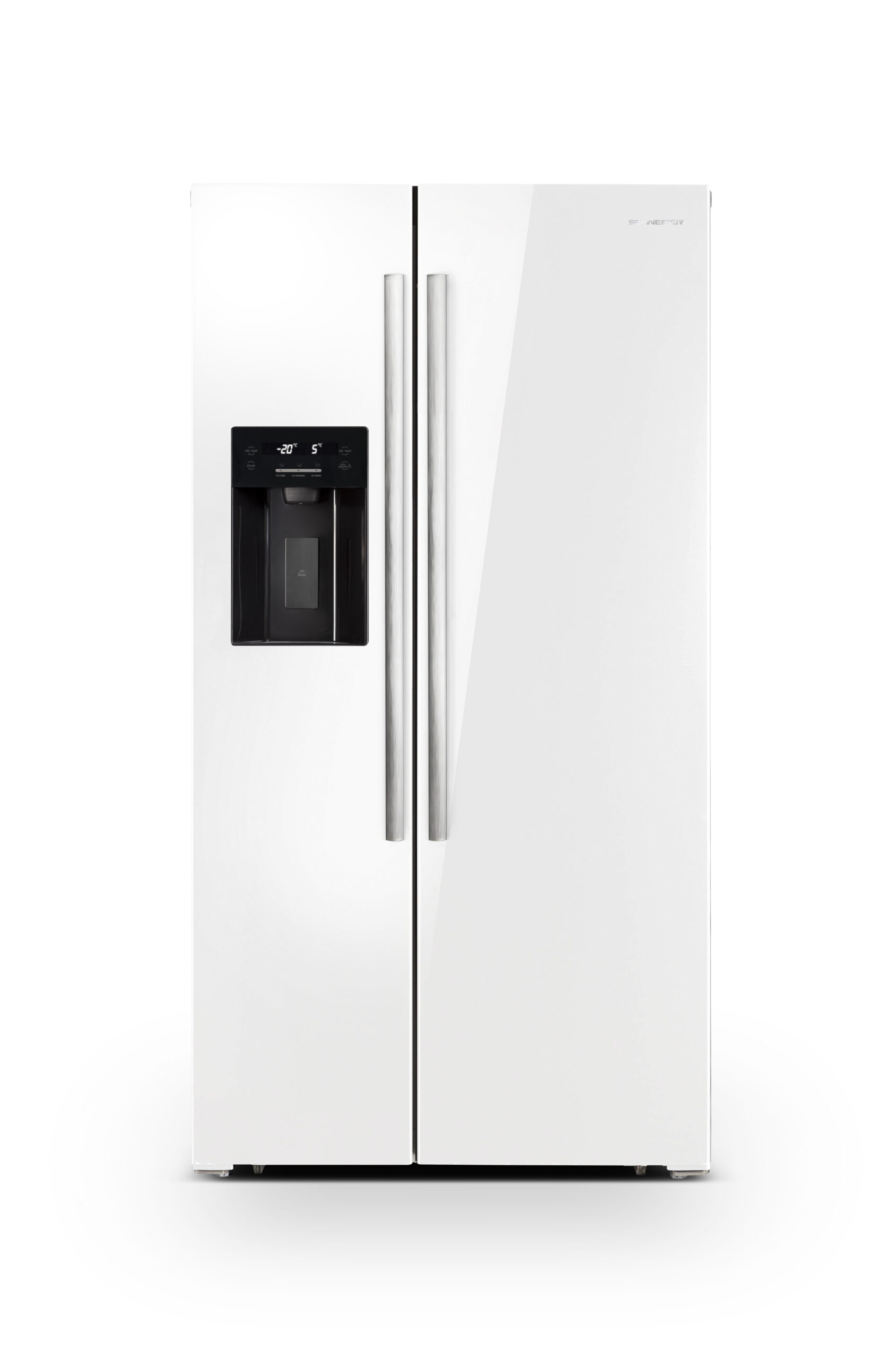 Réfrigérateur américain No Frost 556 L verre blanc - SCUS550NFGLW
