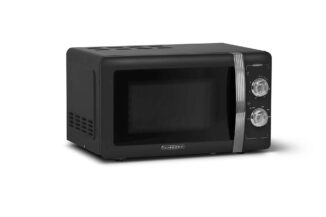 Micro-ondes vintage 20 L noir mat