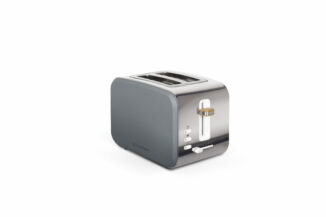 Grille-pain 2 fentes gris bois