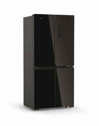 Réfrigérateur verre 542L noir