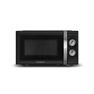 Micro-ondes mécanique vintage 23 L noir mat