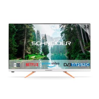 Téléviseur Smart TV 4K UHD 50 noir et blanc SC50S1FJORD de Schneider