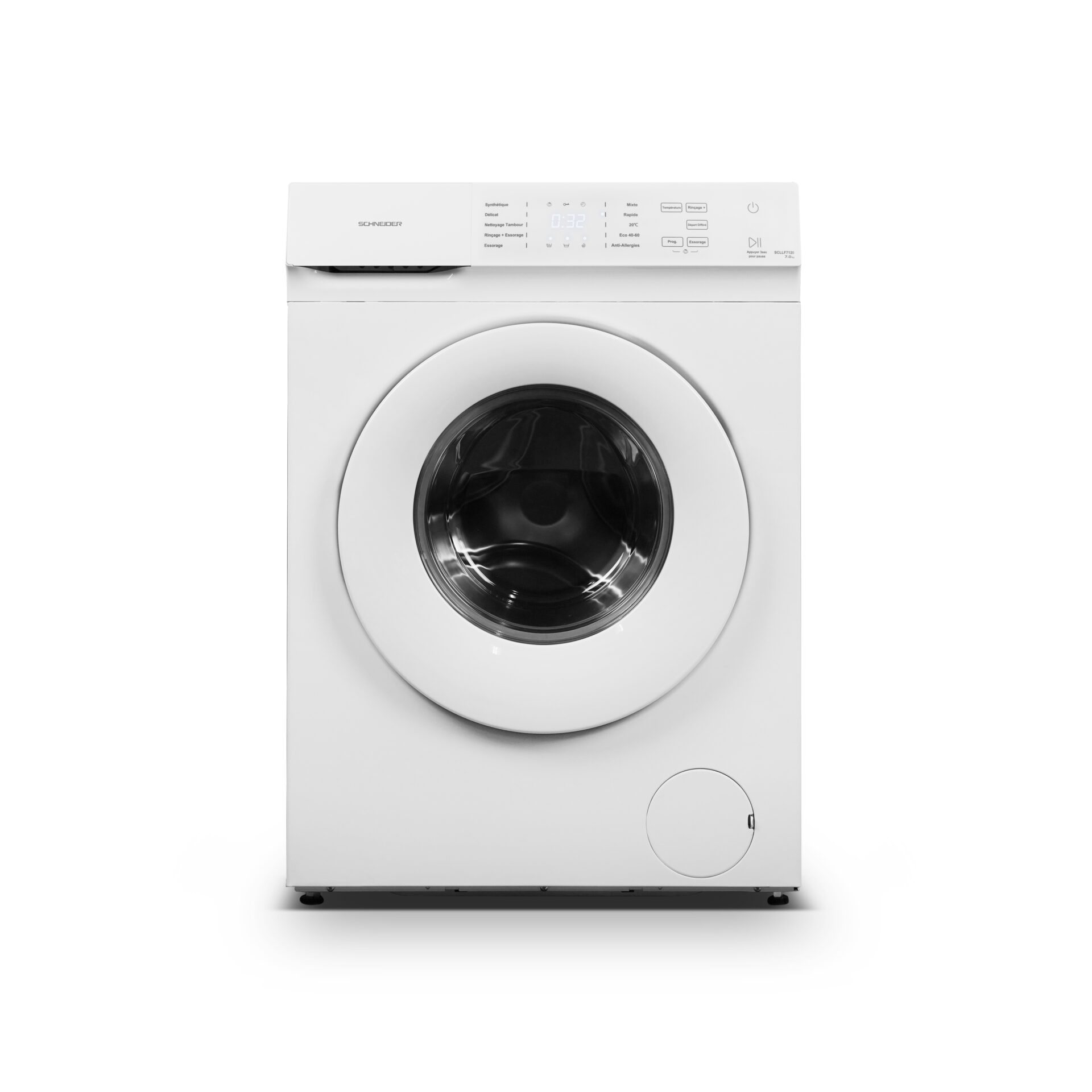 Lave-linge frontal 7 kg blanc - SCLLF7120 - Schneider