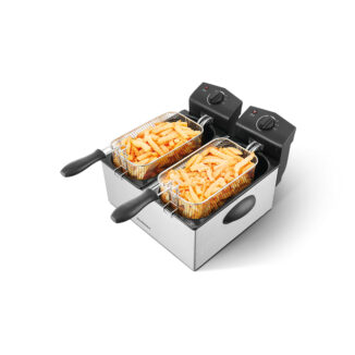 Friteuse semi professionnelle double cuve 6L