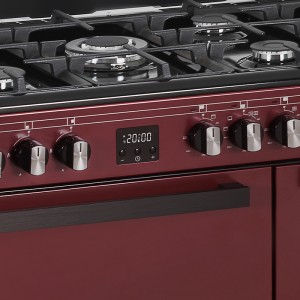 Piano de cuisson 7 brûleurs gaz + 3 fours électriques inox SCG71MFXP -  Schneider