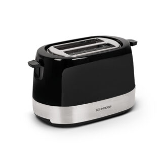 Grille-pain 2 fentes noir inoxydable