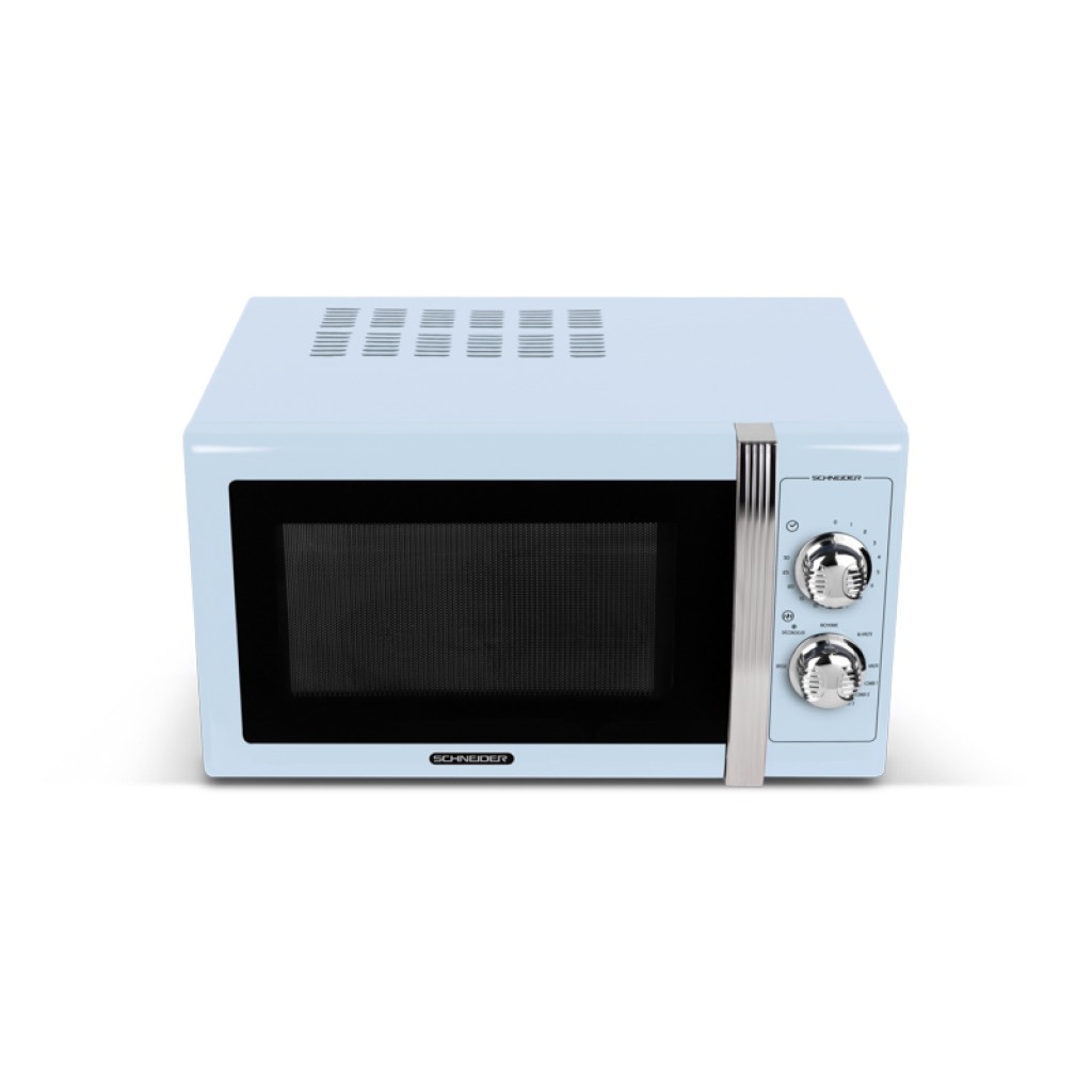 Schneider Vintage SMW25VM Microondas con Grill 25L 900W Azul