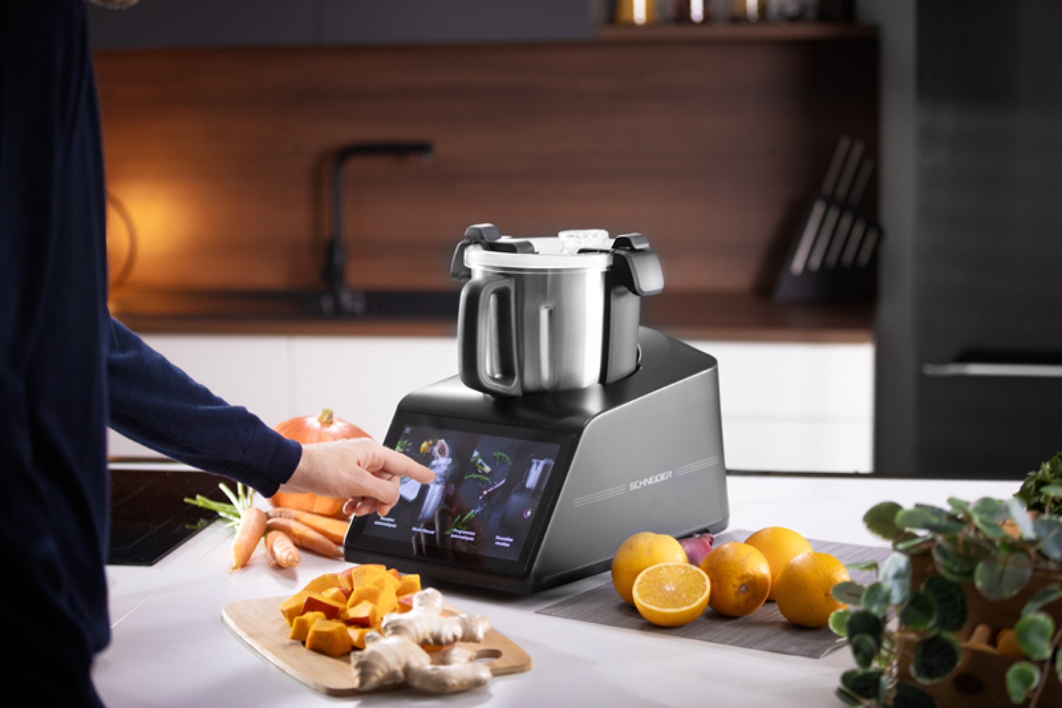 Robot cuiseur connecté Powerchef Max noir SCCM2310FM de Schneider