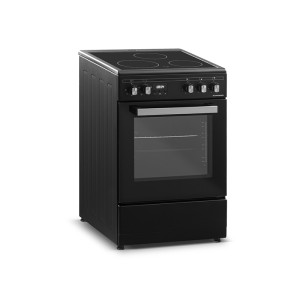 Cuisinière vitrocéramique 50 cm noir SCCV53B de Schneider