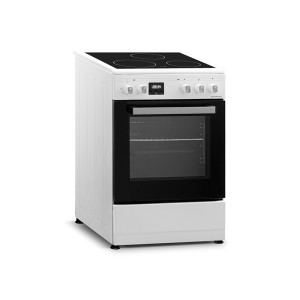 Cuisinière vitrocéramique 50 cm blanc