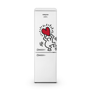 Réfrigérateur combiné Keith Haring 249 L blanc