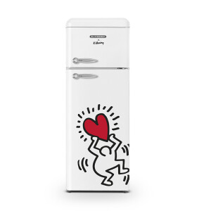 Réfrigérateur 2 portes Keith Haring 211 L blanc