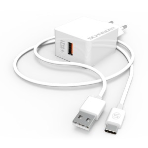 AC Charger USB Ultra Fast Samsung + Cable USB C - 18W - 1m