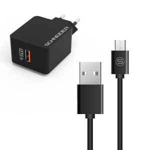 AC Charger Ultra Fast Samsung + Micro USB kabel - 18W - 1m