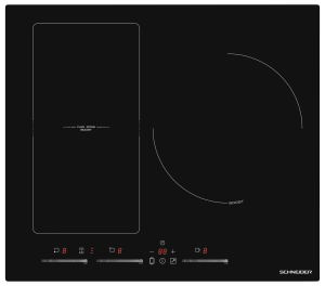 Table de cuisson à induction - 60 cm - 3 zones - 1 zone flexible