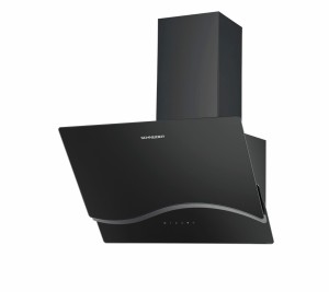 Campana decorativa de pared 60 cm negra