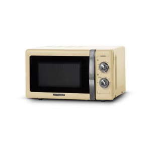 Microondas mecánico vintage 20 L crema