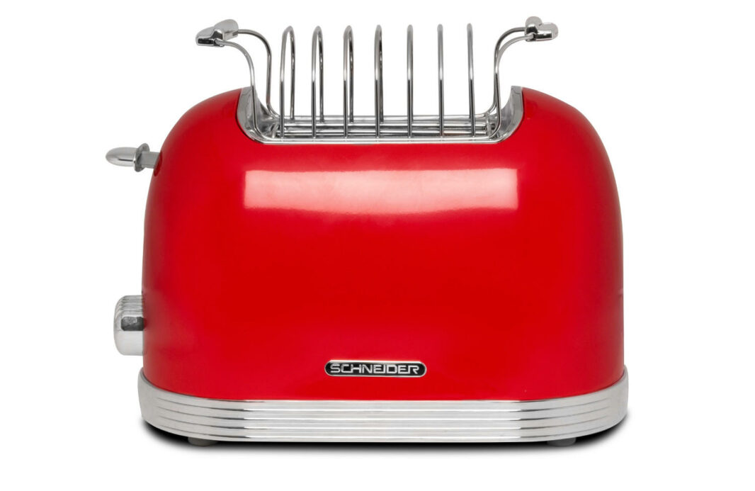 Vintage Red 2 slices toaster - Schneider